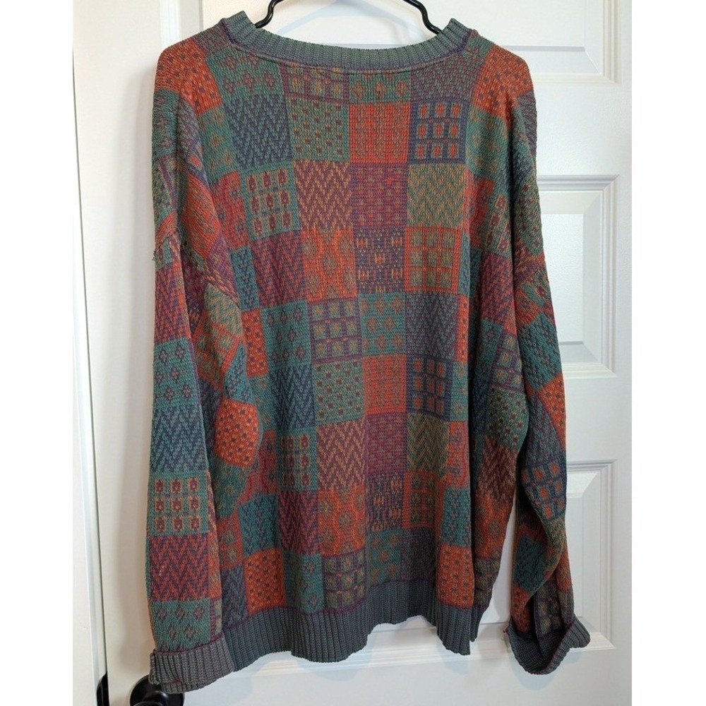 Crossings Geometric Patchwork Knit Sweater - Picture 2 of 6
